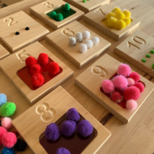 Load image into Gallery viewer, Double sided Counting Trays 1-10