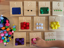 Load image into Gallery viewer, Double sided Counting Trays 1-10
