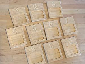 Double sided Counting Trays 1-10