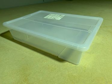 Large plastic container with lid